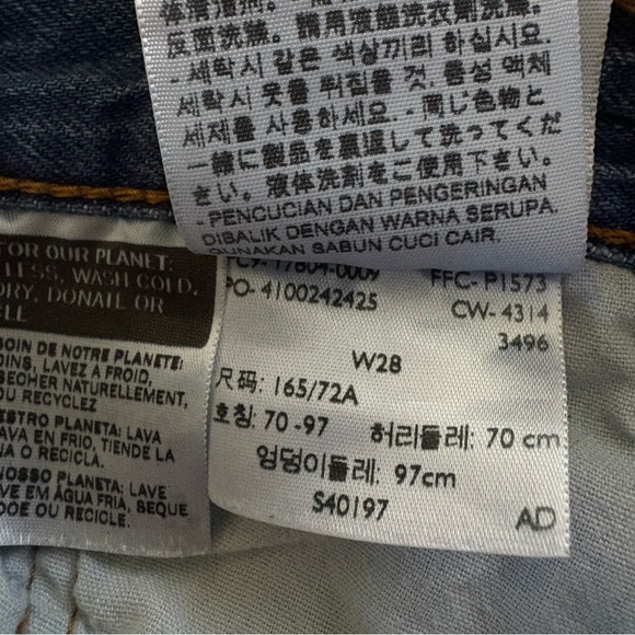 LEVI’S 501 CT acid washed distressed jeans - Picture 6 of 7
